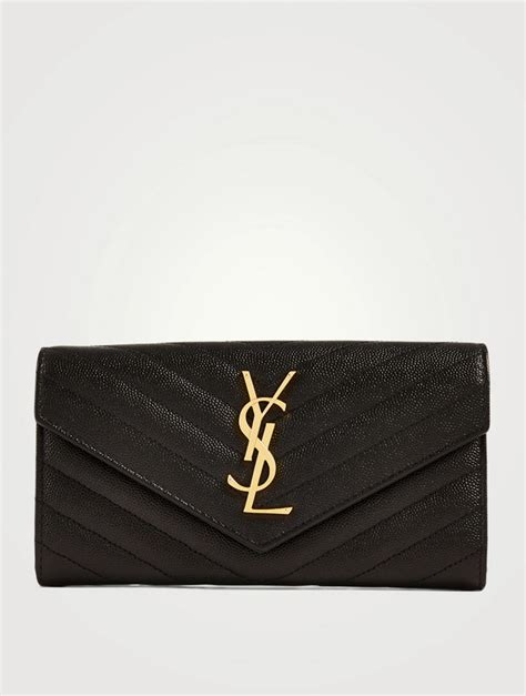 ysl large monogram flap wallet|YSL card wallet.